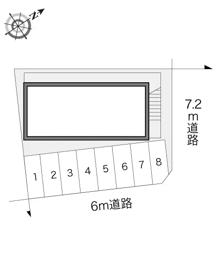 ★手数料０円★高崎市中居町４丁目　月極駐車場（LP）